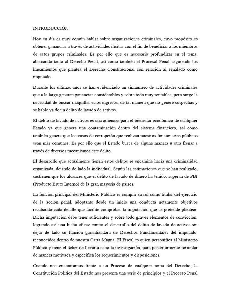 Lavado de Activos y Derecho Penal | PDF | Lavado de dinero | Derecho penal