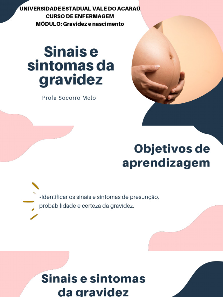 Sinais e Sintomas da Gravidez | PDF | Gravidez | Reprodução humana