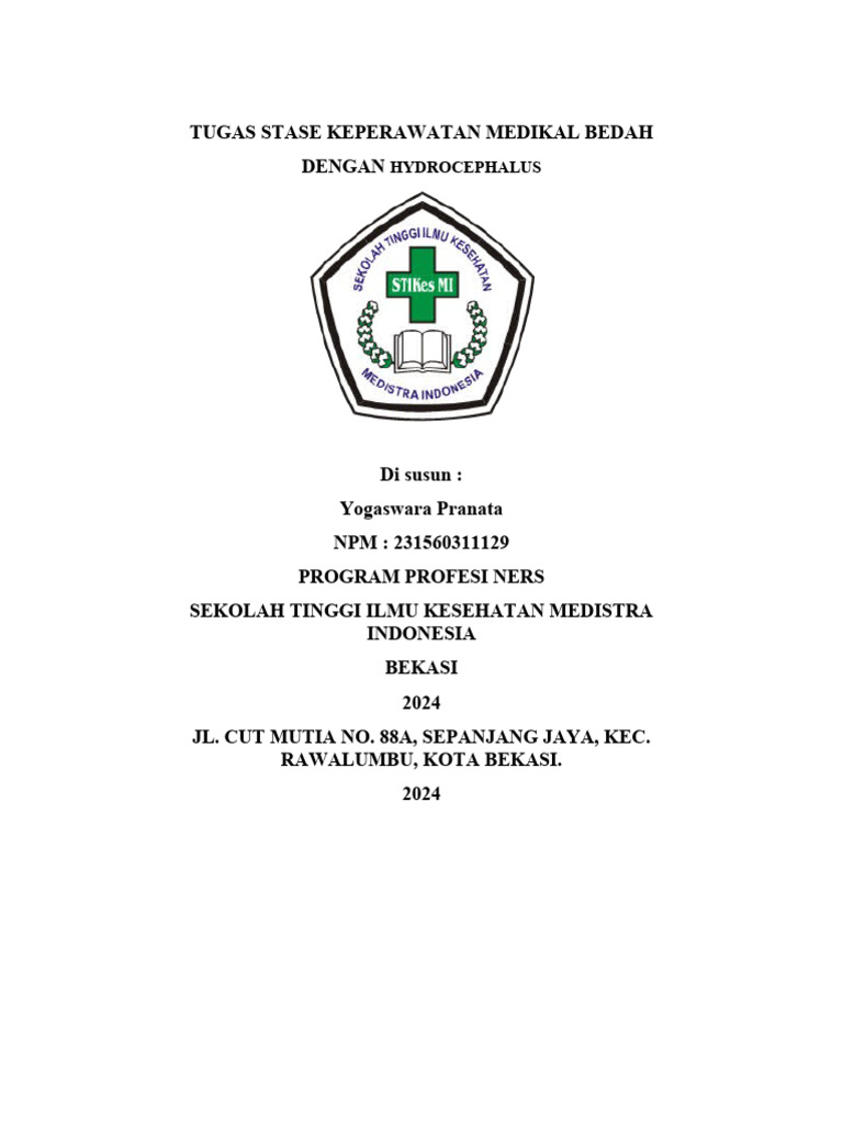 Stase Keperawatan pada Hydrocephalus | PDF