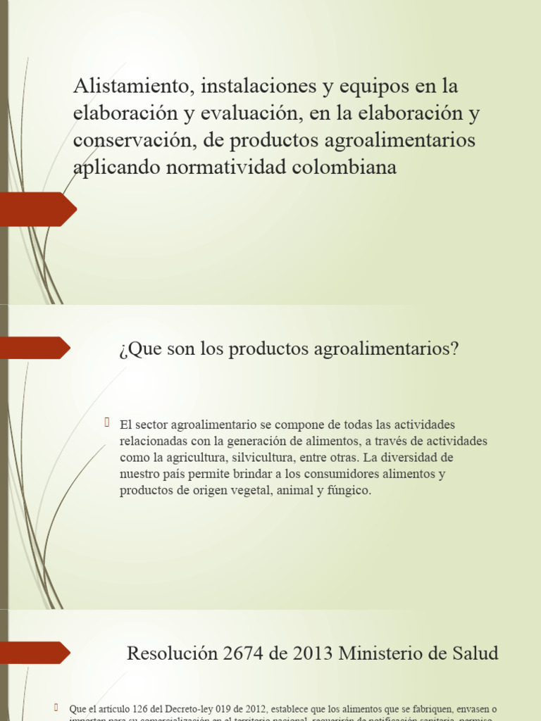 Alistamiento, Instalaciones y Equipos en La Elaboración | PDF ...