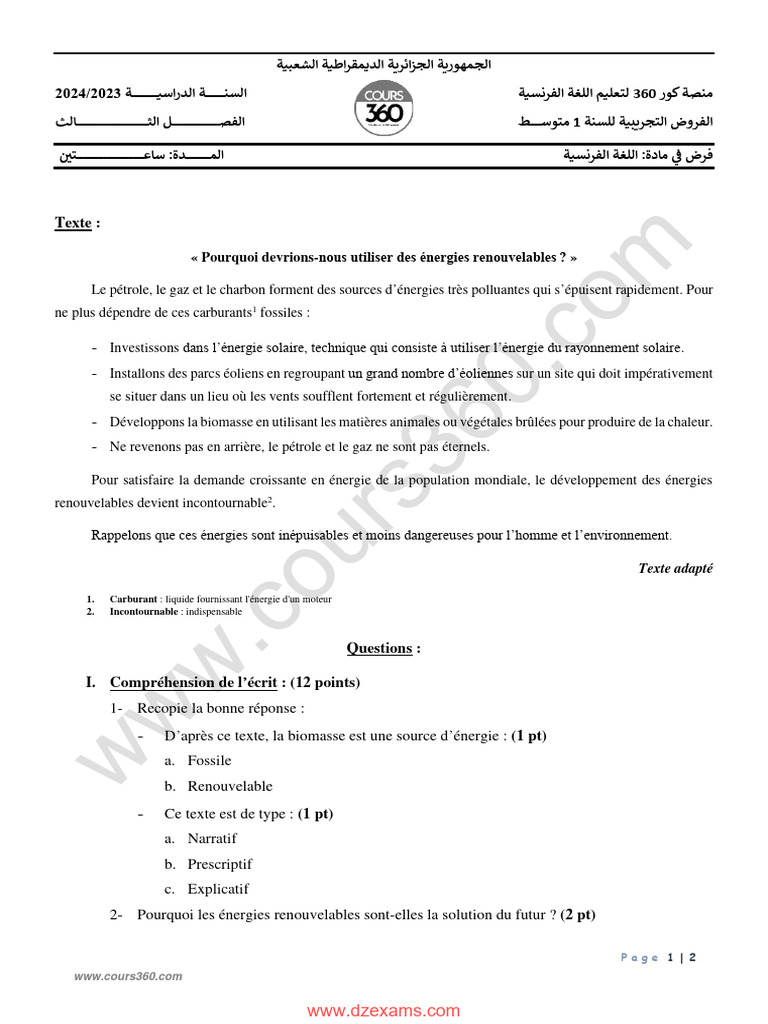 Énergies renouvelables : enjeux et solutions | PDF | Énergie ...
