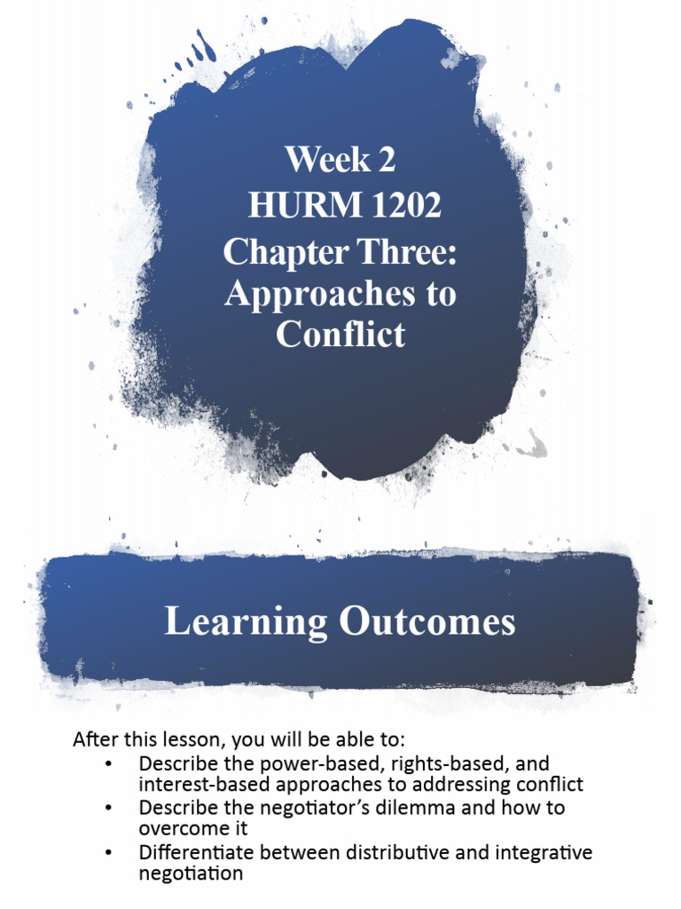 Conflict Resolution Approaches Explained | PDF | Negotiation | Mediation
