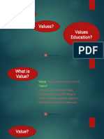 F. Characteristics of Values