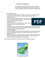 Juegos  de la tarde FUENTES DE ENERGÍA