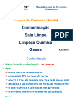 Contaminação, Salas Limpas, Limpeza Química e Gases