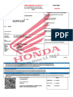 Factura Honda Muestra