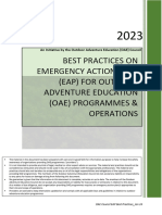 Best Practices on Emergency Action Plan for Outdoor Adventure Education