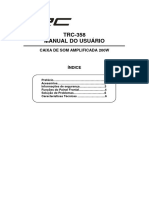 TRC-358 Manual Do Usuário: Caixa de Som Amplificada 200W