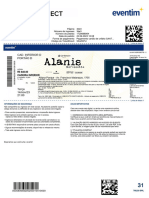 Ingresso Alanis