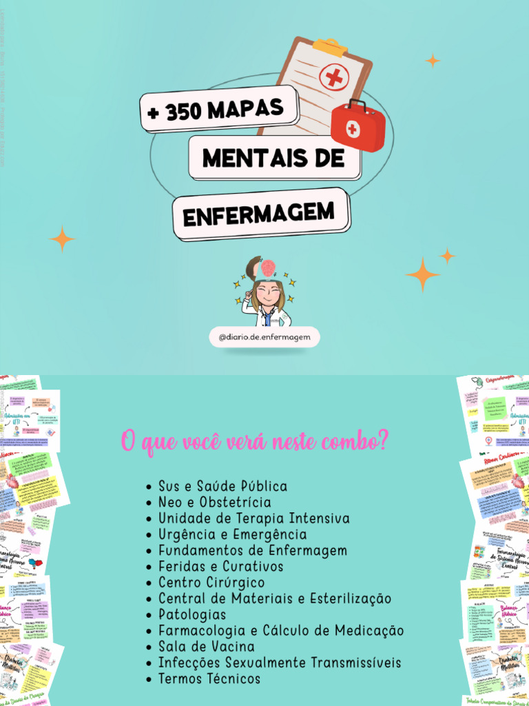 Mapa Mental de Enfermagem e SUS | PDF | Sistema de saúde | Remédio