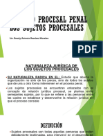 Procesal Penal SUJETOS PROCESALES