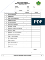 Daftar Hadir Ruang I