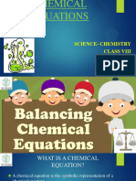 8 Balancing Chemical Equations