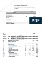 PRESUPUESTO CANAL ESFUERZO DEL CAMPESINO