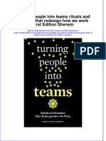 (Download PDF) Turning People Into Teams Rituals and Routines That Redesign How We Work First Edition Sherwin Online Ebook All Chapter PDF