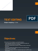 Text Editing Slides