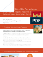 10. Nur Rachmah, ST Internalisasi Nilai – Nilai Pancasila dan Bela Negara di UPTD. Labkes