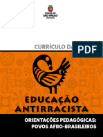 SÃO PAULO-SP - Currículo Da Cidade - Educação Antirracista - Orientações Pedagógicas - Povos Afro-Brasileiros