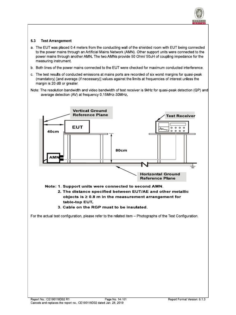 Conducted Test Arrangements | PDF