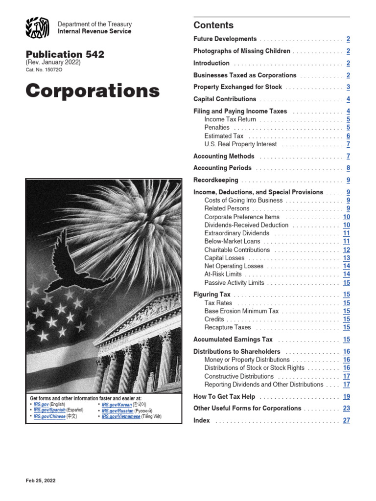 Corporations | PDF | Income Tax In The United States | Limited ...