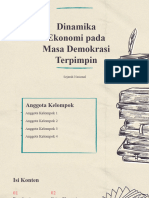 Dinamika Ekonomi Pada Demokrasi Terpimpin