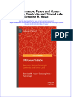 (Download PDF) Un Governance Peace and Human Security in Cambodia and Timor Leste Brendan M Howe Online Ebook All Chapter PDF