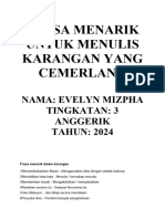 FRASA MENARIK UNTUK MENULIS KARANGAN YANG CEMERLANG