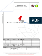 BP West Nile Delta Gas Development Project: Inspection and Test Plan For Cable