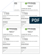 Format - Reminder Slip