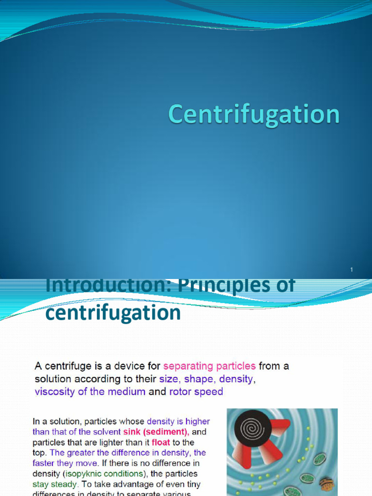 Centrifugation Pdf Chemical Engineering Applied And