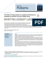 The Effect of Sleep Quality On Academic Performance Is Mediated by Internet Use Time: Dados Study