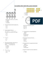 Soal Pas Mapel MTK