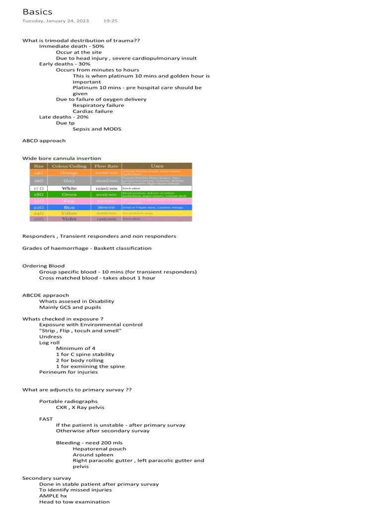 Understanding Trimodal Trauma Distribution | PDF