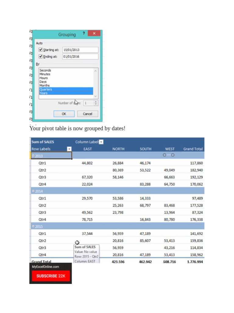 Guide to excel pivot command part 4 of 5 pdf microsoft excel data