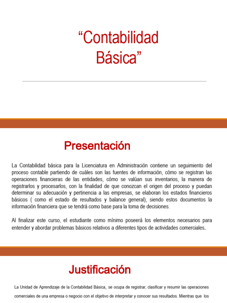 Contabilidad Basica Pdf Contabilidad Estado Financiero