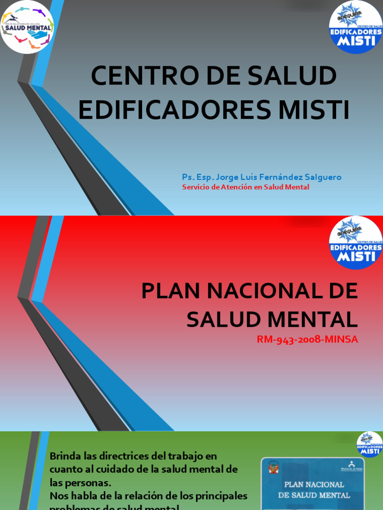 2023 Plan Nacional de Salud Mental | PDF | Salud mental | Trastorno mental