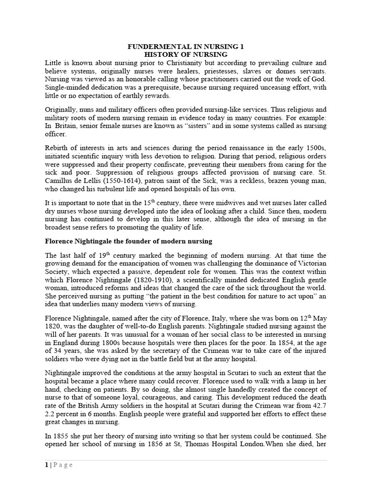 Fundamental of nursing i pdf nursing critical thinking