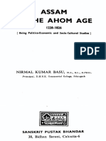 1970 Assam in The Ahom Age 1228-1826 by Basu S
