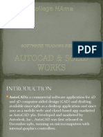 Autocad & Solidworks Presentation
