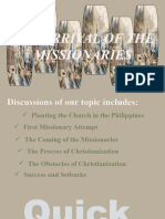 The Arrival of The Missionaries 1