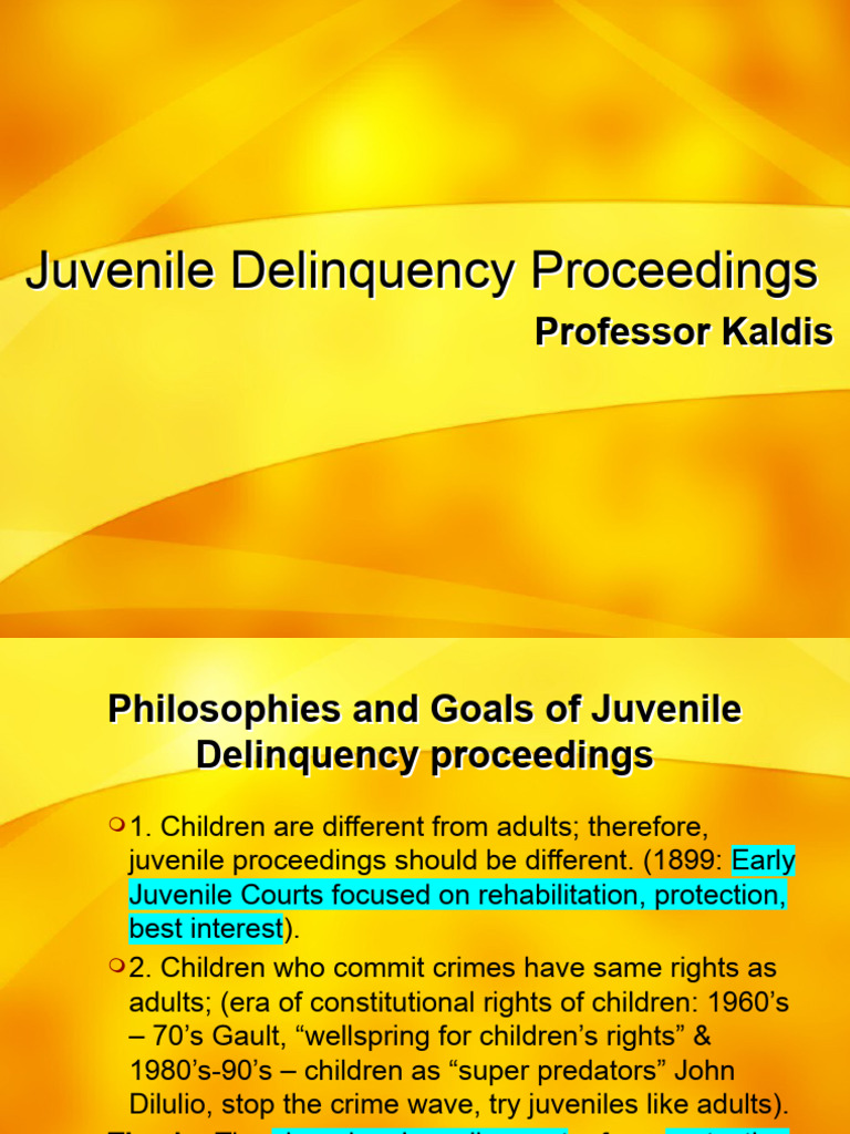 Juvenile Delinquency PDF Juvenile Delinquency Life Imprisonment