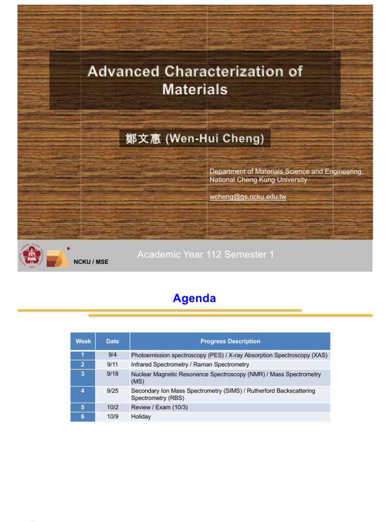 Advanced Materials Characterization Techniques | PDF | X Ray ...