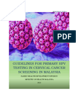 Guidelines For Primary HPV Testing in Cervical Cancer Screening in Malaysia