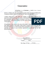 India IMC 2024 Participant Guarantee Document