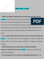 HRB Final Exam Study Guide