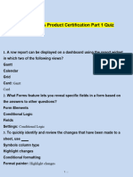 Smartsheets Product Certification Part 1 Quiz