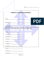 Evaluación Ortográfica