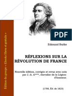 Burke Reflexions Sur La Revolution de France