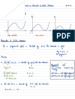 Remainder and Factor Theorem