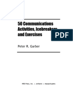 50 Communications Activities, Icebreakers, and Exercises